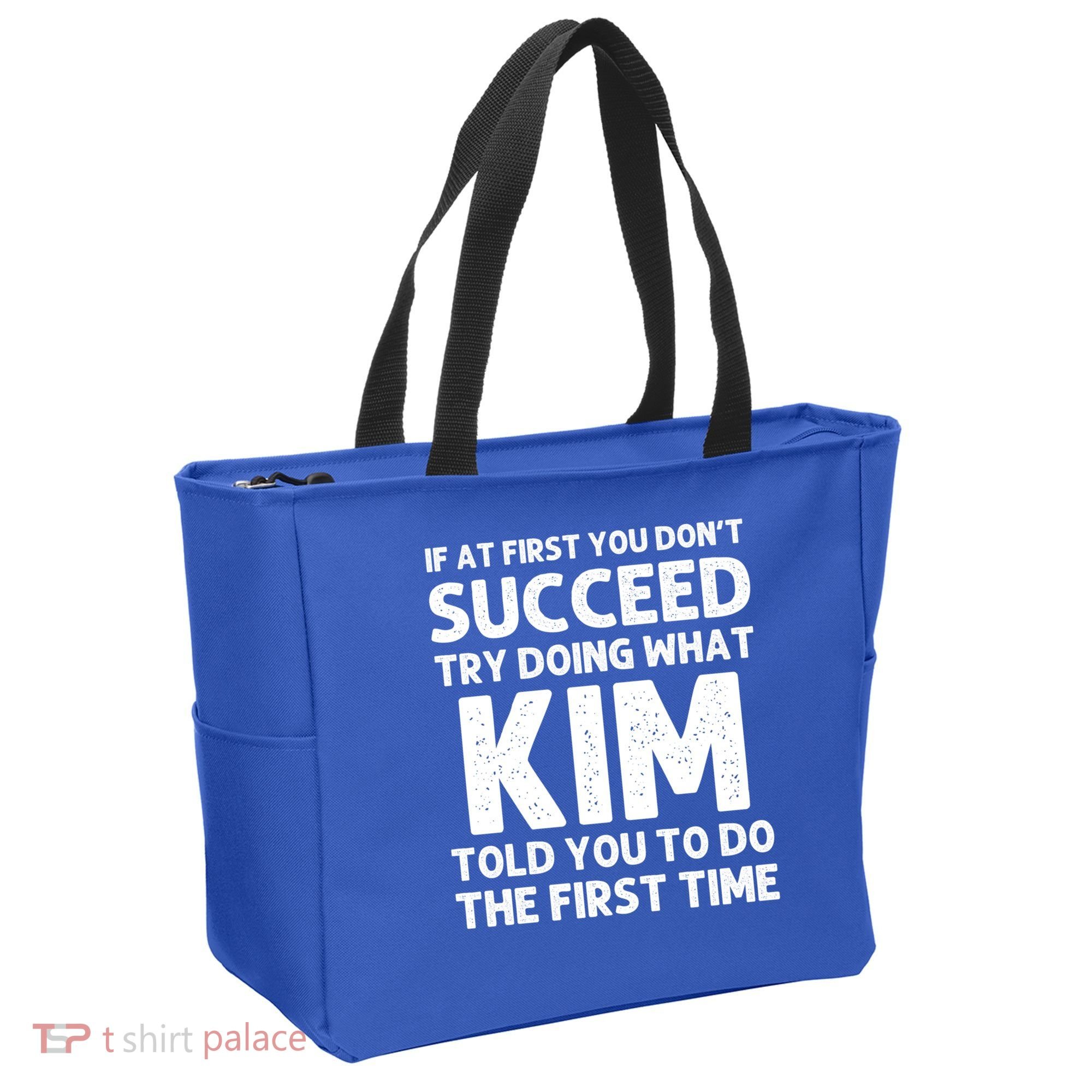 Kim Gift Name Personalized Birthday Funny Christmas Joke Gift Tote Bag
