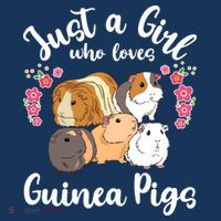 Kids Guinea Pig Just A Girl Who Loves Guinea Pigs T-Shirt thumb 7