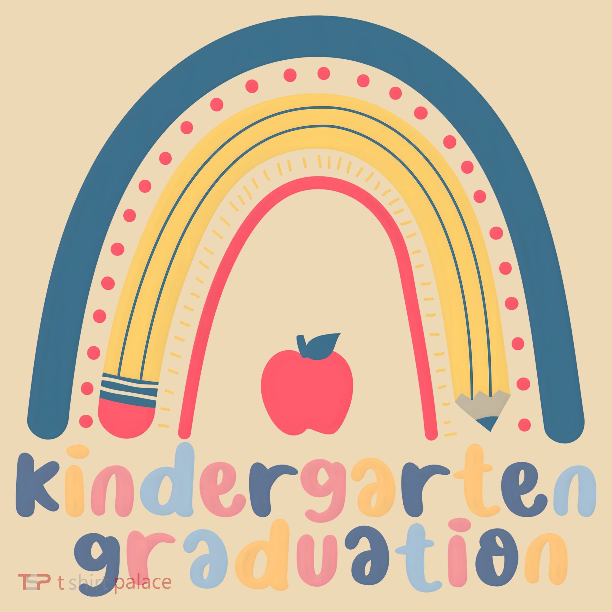 Kindergarten Graduation Rainbow Cute Tote Bag