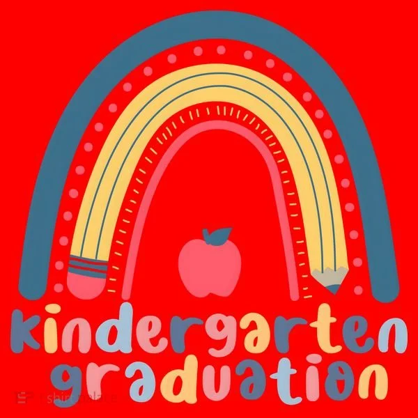 Kindergarten Graduation Rainbow Cute Santa Hat