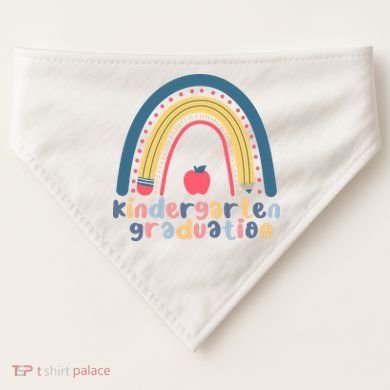 Kindergarten Graduation Rainbow Cute USA-Made Doggie Bandana