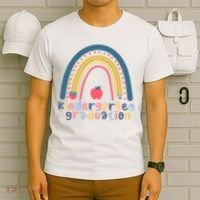 Kindergarten Graduation Rainbow Cute T-Shirt thumb 6