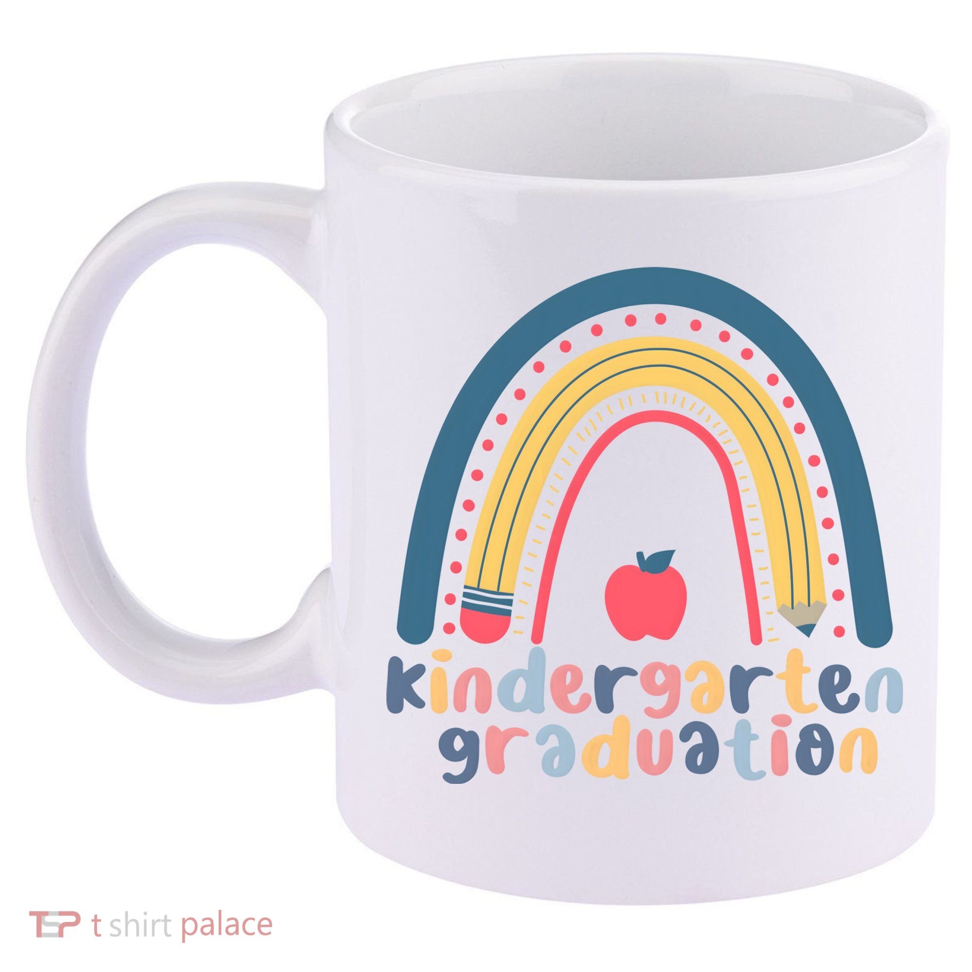 Kindergarten Graduation Rainbow Cute 11oz C Handle Ceramic Mug