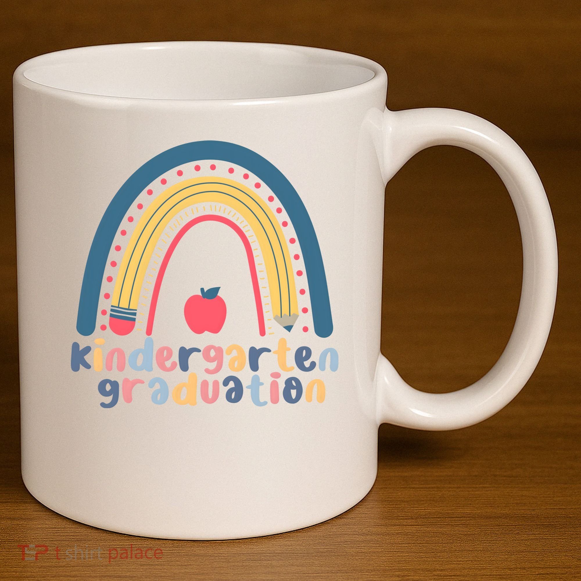 Kindergarten Graduation Rainbow Cute 11oz C Handle Ceramic Mug