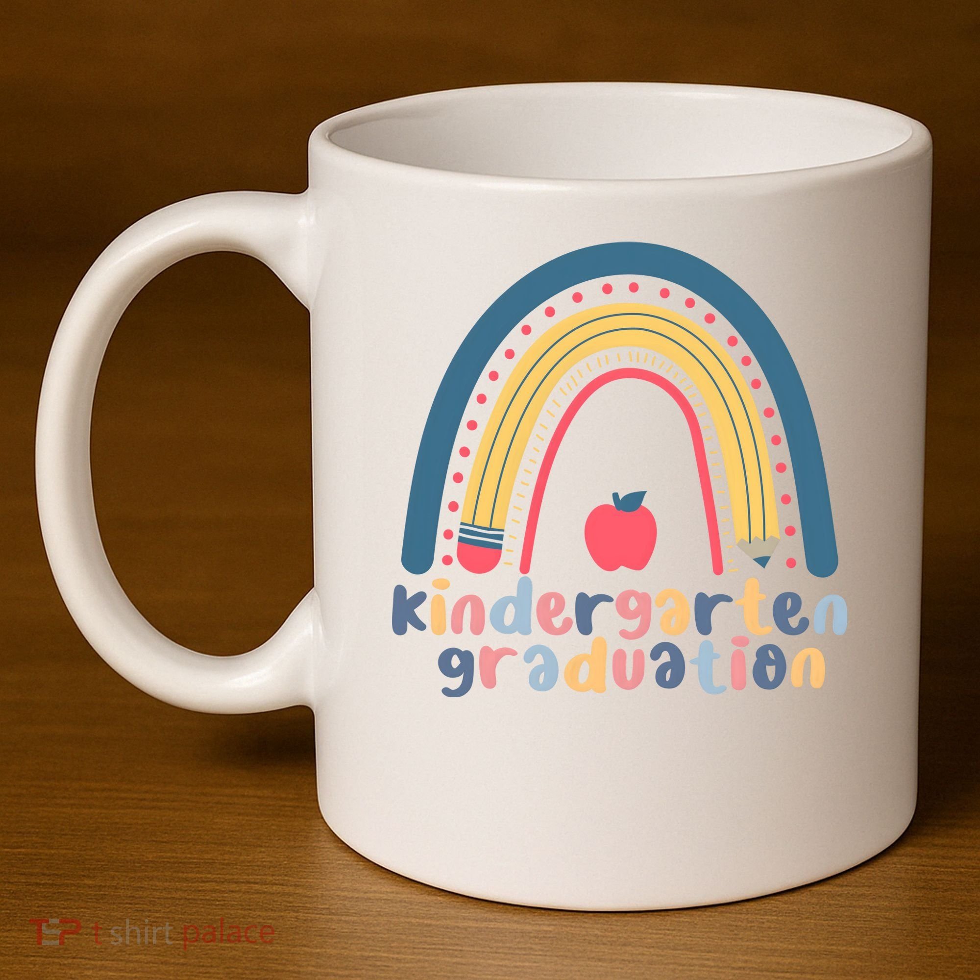 Kindergarten Graduation Rainbow Cute 11oz C Handle Ceramic Mug