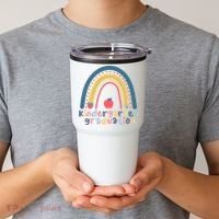 Kindergarten Graduation Rainbow Cute Tumbler thumb 2