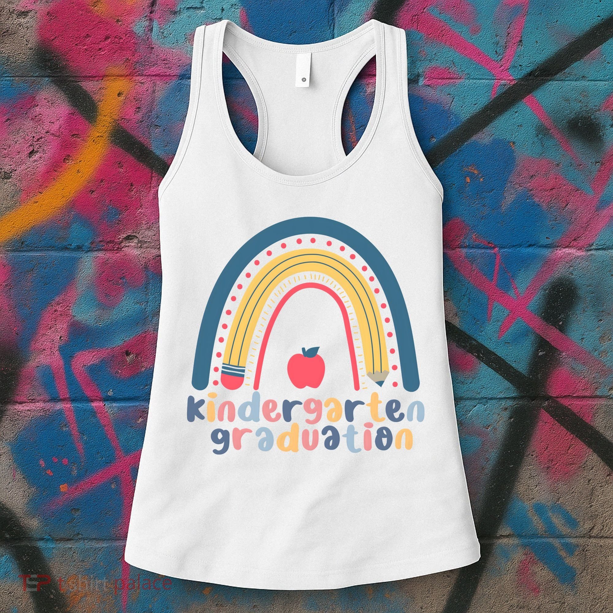Kindergarten Graduation Rainbow Cute Women's Tank Top