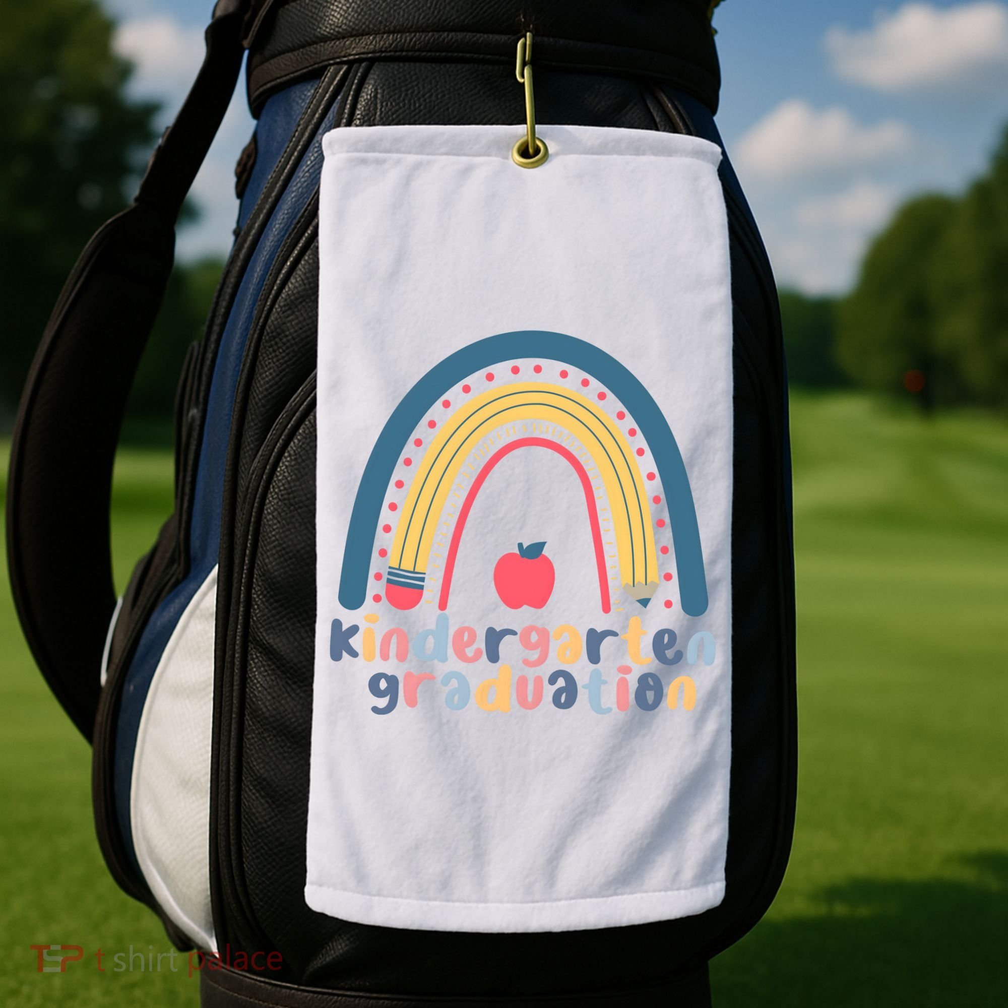 Kindergarten Graduation Rainbow Cute Golf Towel