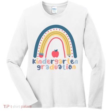 Kindergarten Graduation Rainbow Cute Women's Long Sleeve Shirt