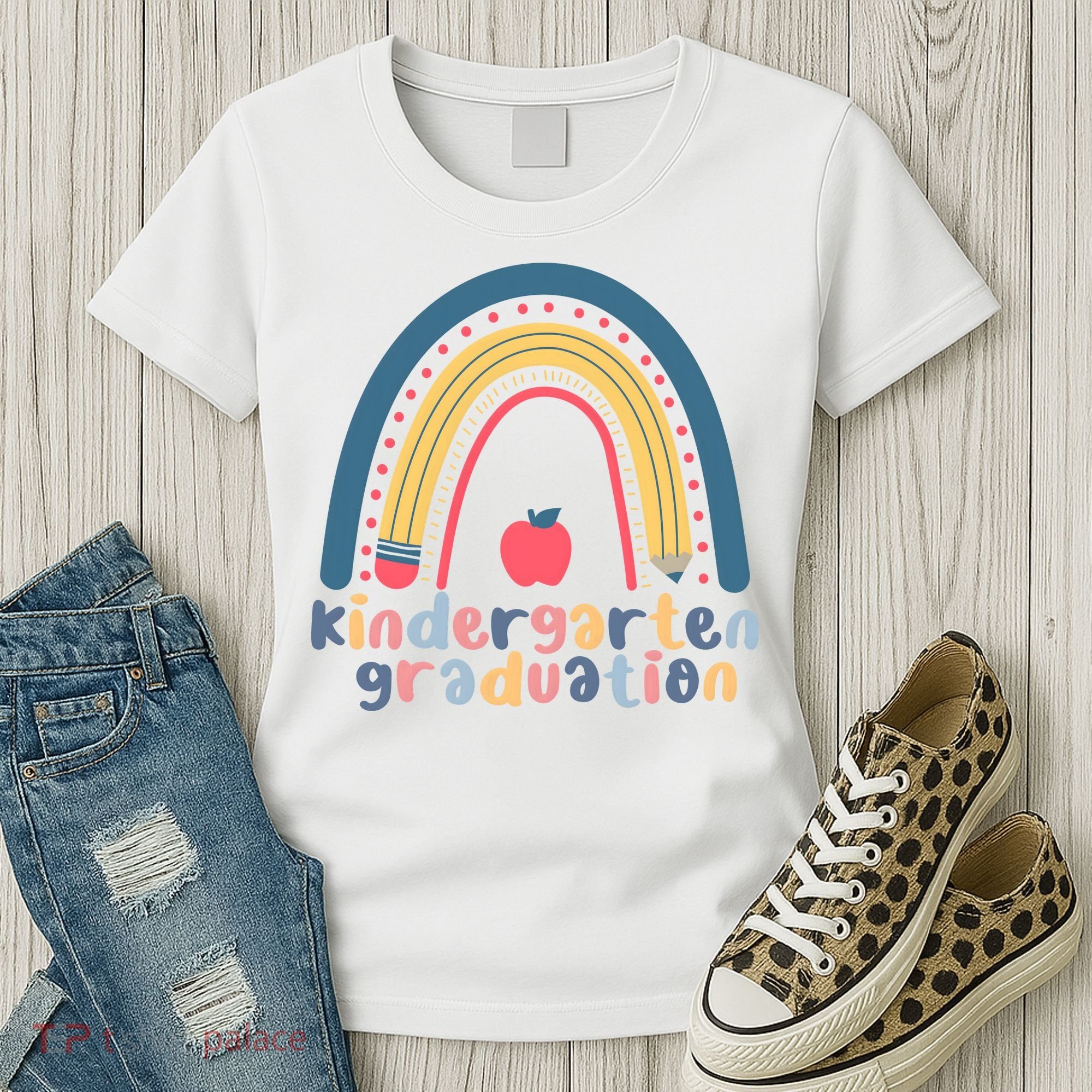Kindergarten Graduation Rainbow Cute Women's T-Shirt