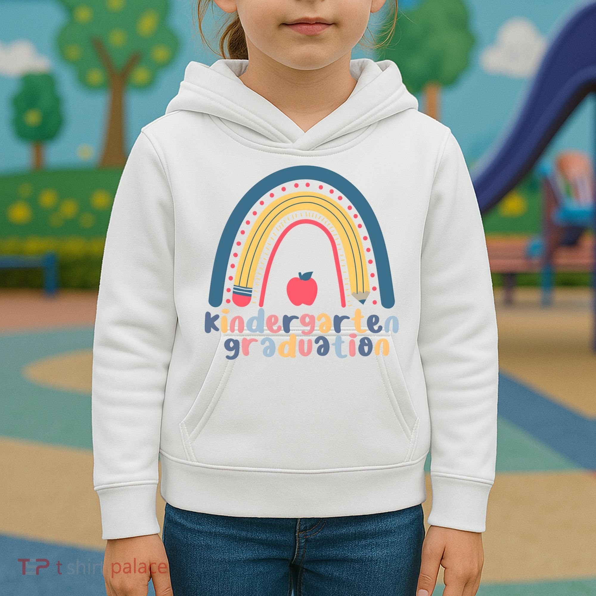 Kindergarten Graduation Rainbow Cute Kids Hoodie