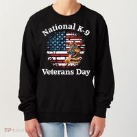 K9 Ger Shepherd Military Working Dog Veterans Day Gift Women's Sweatshirt thumb 0