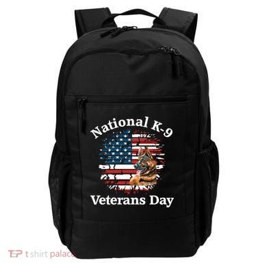 K9 Ger Shepherd Military Working Dog Veterans Day Gift Backpack