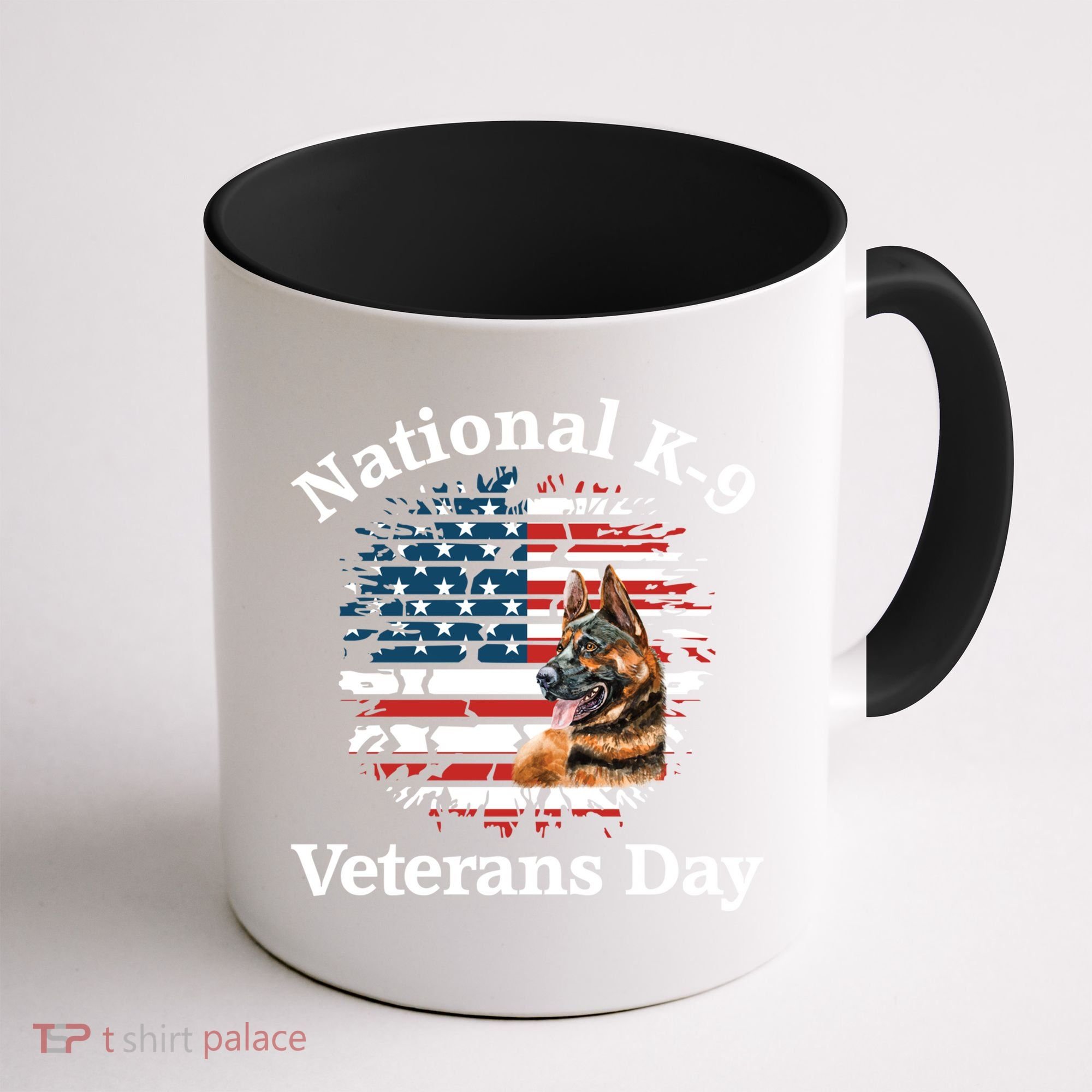 K9 Ger Shepherd Military Working Dog Veterans Day Gift Coffee Mug