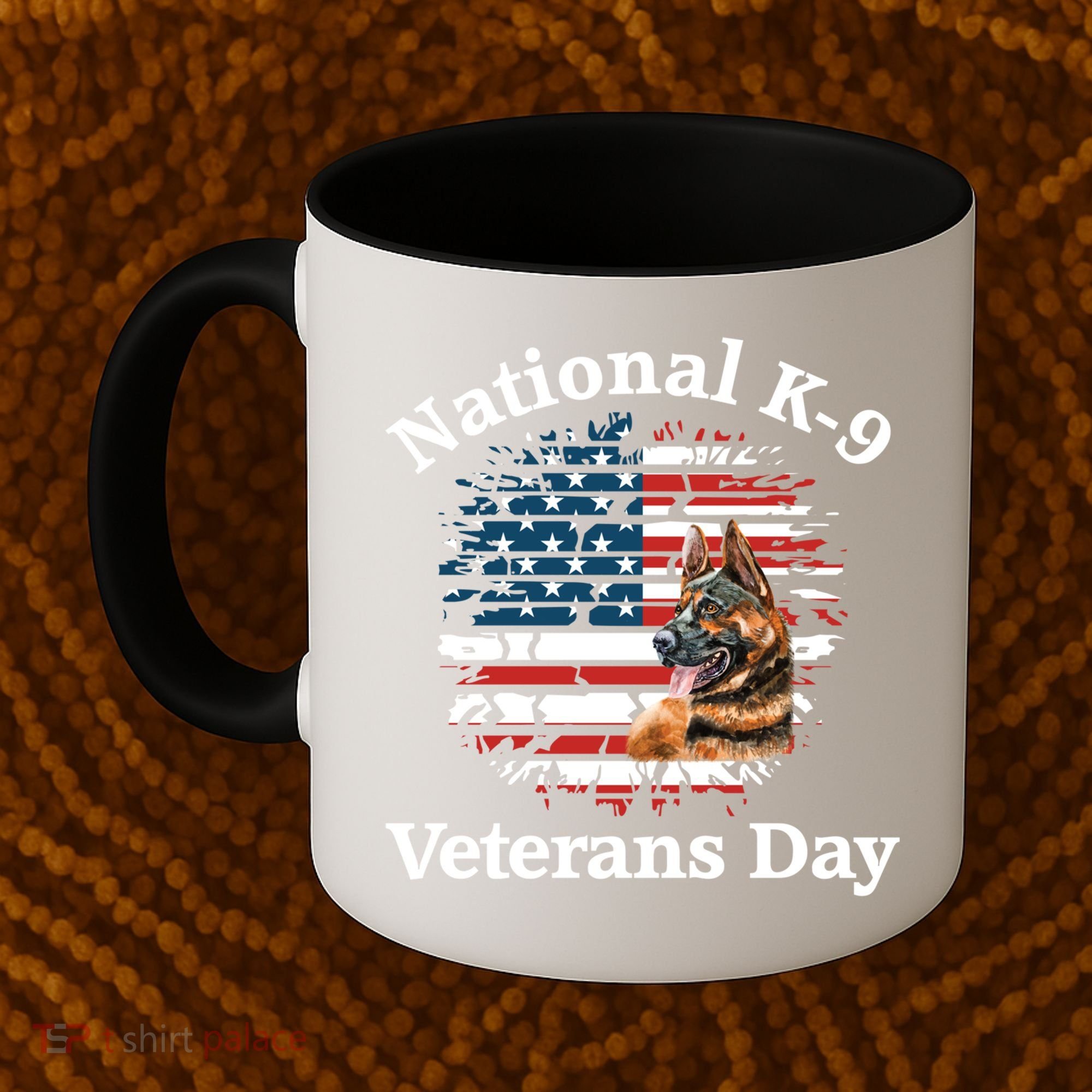 K9 Ger Shepherd Military Working Dog Veterans Day Gift Coffee Mug