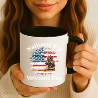 K9 Ger Shepherd Military Working Dog Veterans Day Gift Coffee Mug thumb 3