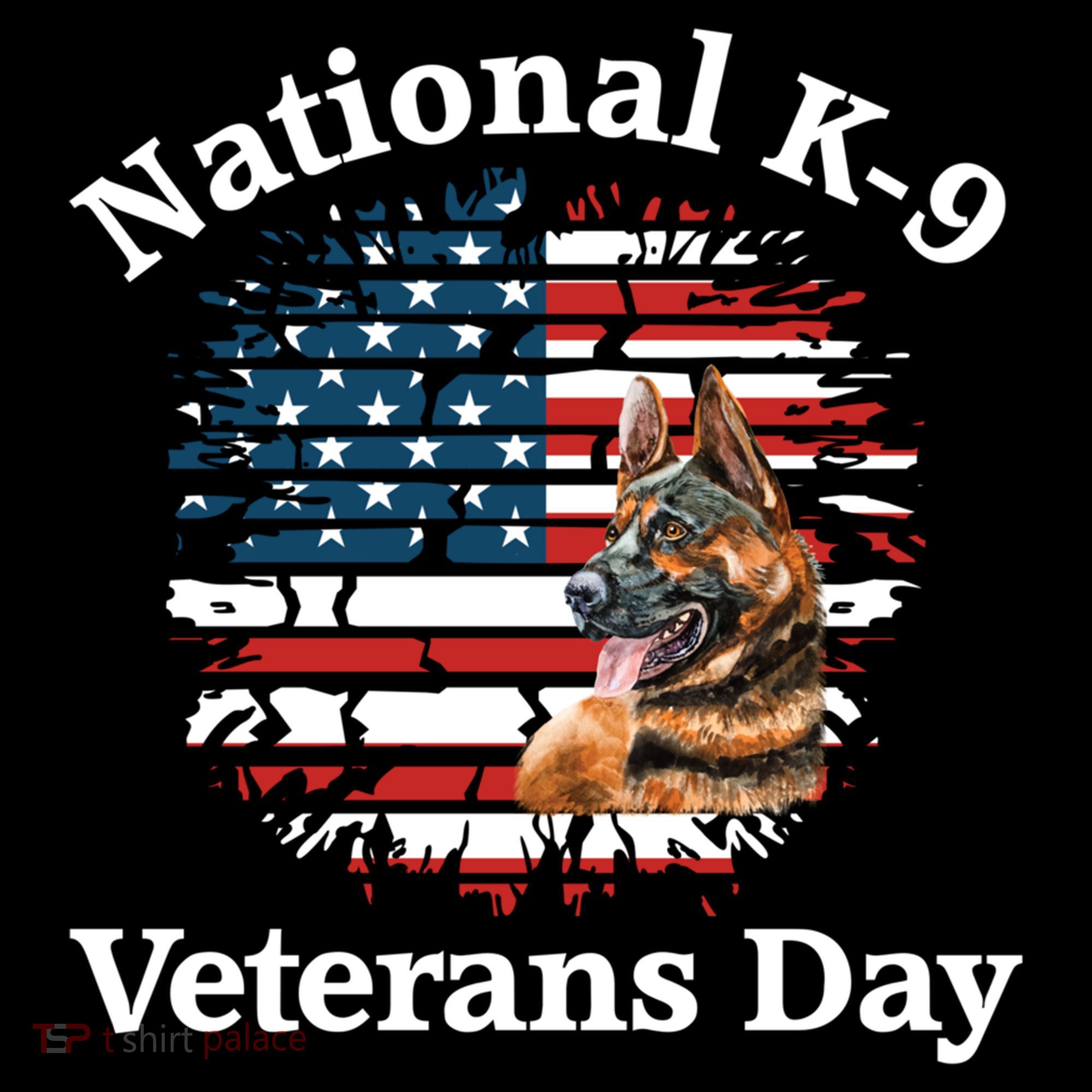 K9 Ger Shepherd Military Working Dog Veterans Day Gift Coffee Mug