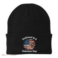 K9 Ger Shepherd Military Working Dog Veterans Day Gift Beanie thumb 0