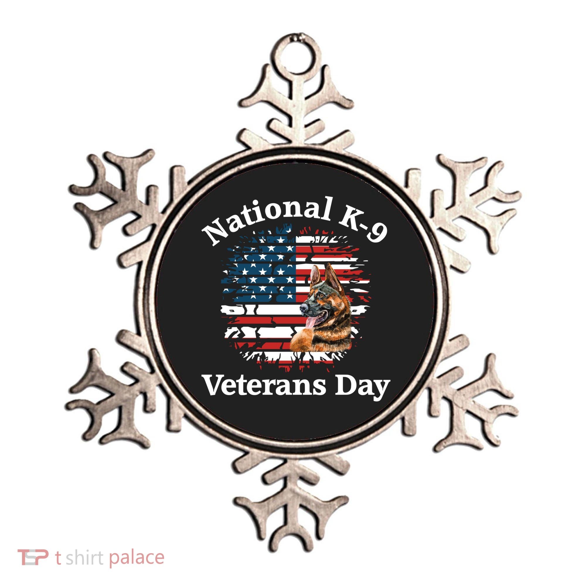 K9 Ger Shepherd Military Working Dog Veterans Day Gift Ornament