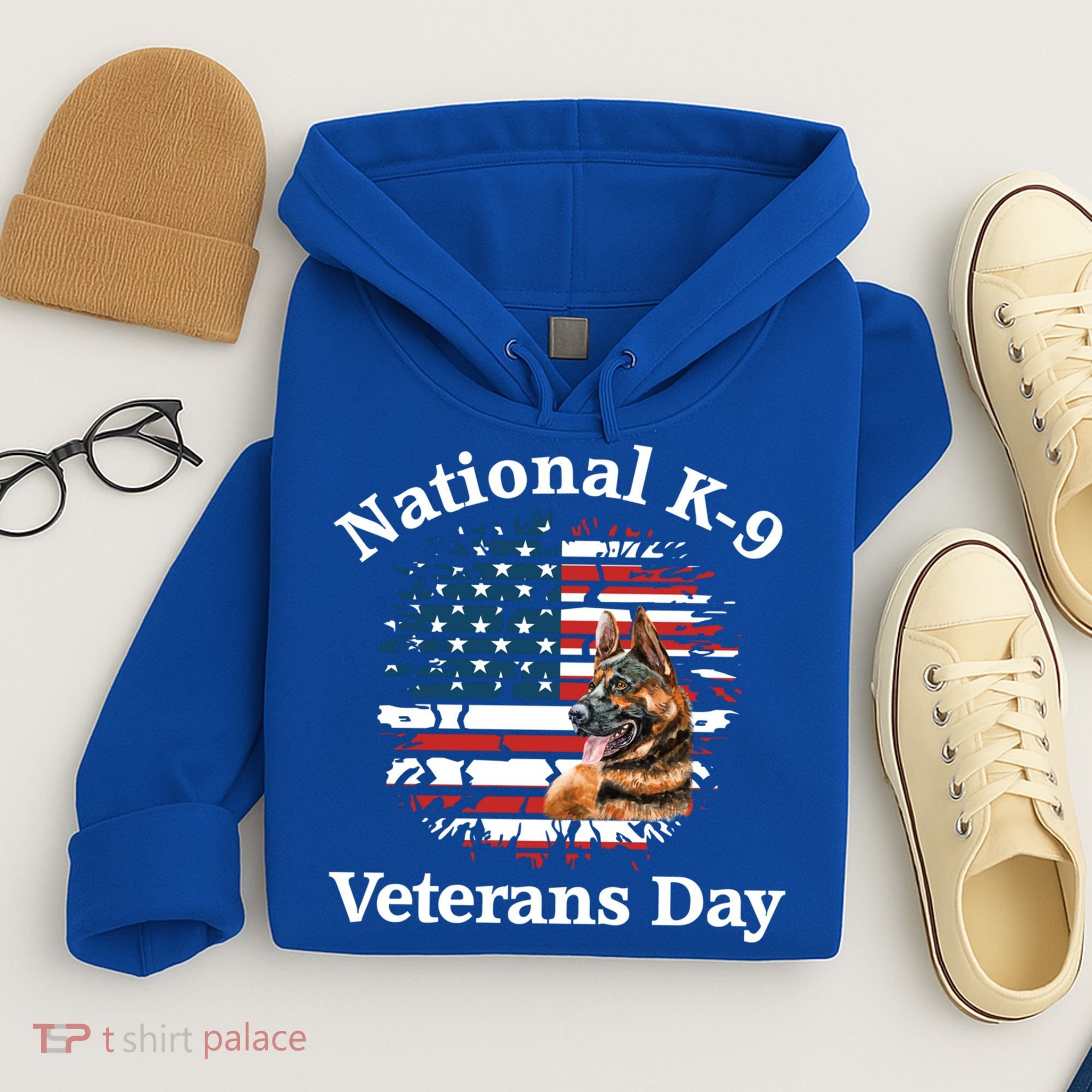 K9 Ger Shepherd Military Working Dog Veterans Day Gift Hoodie