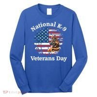 K9 Ger Shepherd Military Working Dog Veterans Day Gift Long Sleeve Shirt thumb 0