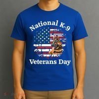 K9 Ger Shepherd Military Working Dog Veterans Day Gift T-Shirt thumb 3