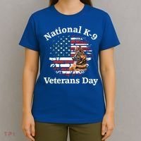 K9 Ger Shepherd Military Working Dog Veterans Day Gift T-Shirt thumb 4