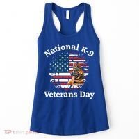 K9 Ger Shepherd Military Working Dog Veterans Day Gift Women's Tank Top thumb 0