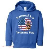 K9 Ger Shepherd Military Working Dog Veterans Day Gift Toddler Hoodie thumb 0