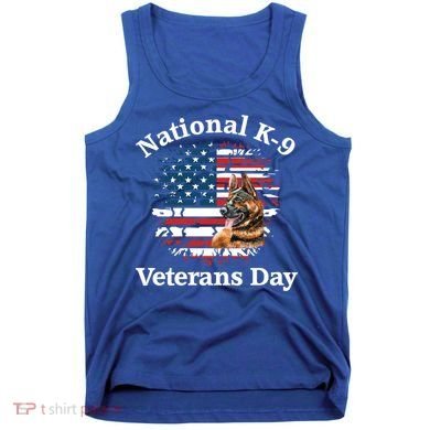 K9 Ger Shepherd Military Working Dog Veterans Day Gift Tank Top