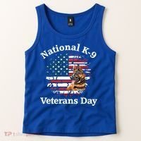 K9 Ger Shepherd Military Working Dog Veterans Day Gift Tank Top thumb 2