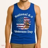 K9 Ger Shepherd Military Working Dog Veterans Day Gift Tank Top thumb 3