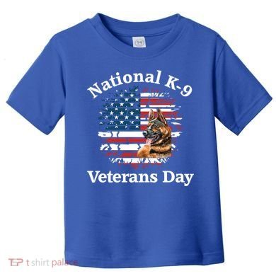 K9 Ger Shepherd Military Working Dog Veterans Day Gift Toddler T-Shirt