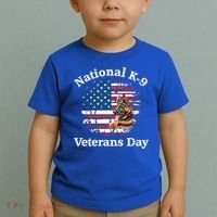 K9 Ger Shepherd Military Working Dog Veterans Day Gift Toddler T-Shirt thumb 2