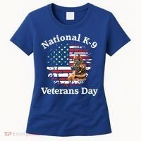 K9 Ger Shepherd Military Working Dog Veterans Day Gift Women's T-Shirt thumb 0