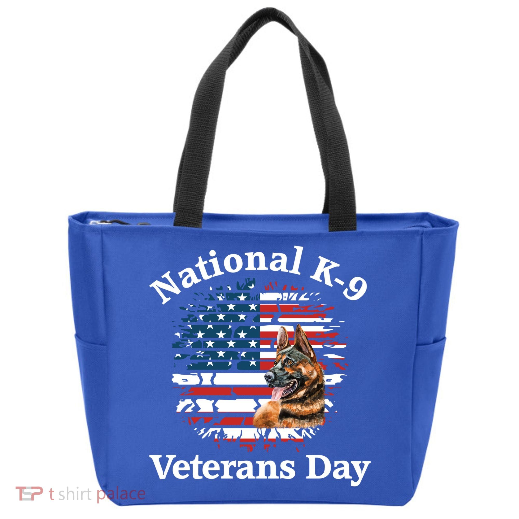 K9 Ger Shepherd Military Working Dog Veterans Day Gift Tote Bag