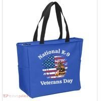 K9 Ger Shepherd Military Working Dog Veterans Day Gift Tote Bag thumb 2