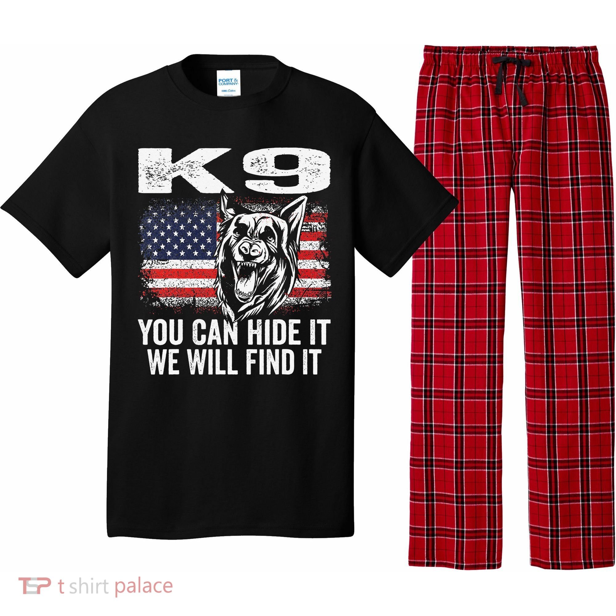 K9 German Shepherd Police Dog Law Enforcement K9 Handler Pajama Set