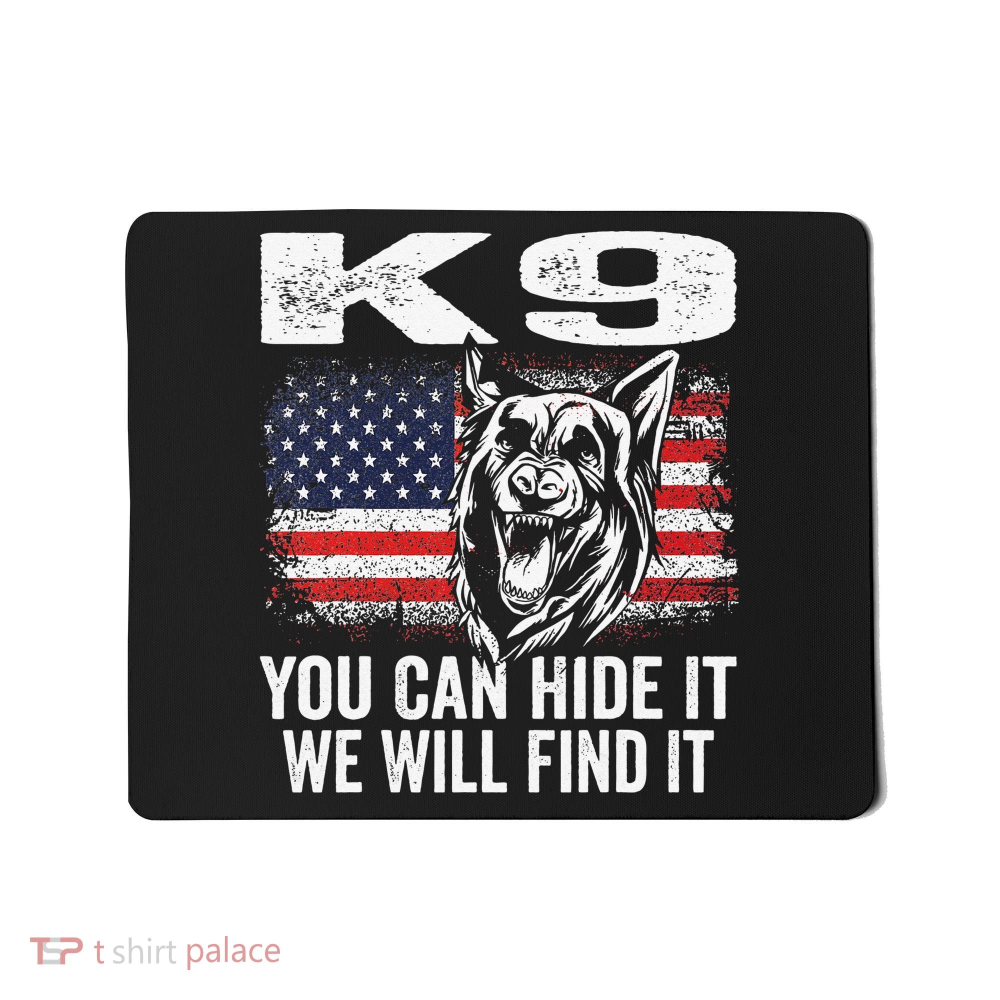 K9 German Shepherd Police Dog Law Enforcement K9 Handler Mousepad