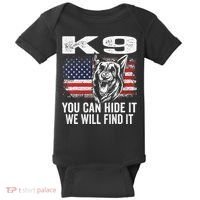 K9 German Shepherd Police Dog Law Enforcement K9 Handler Baby Bodysuit thumb 0