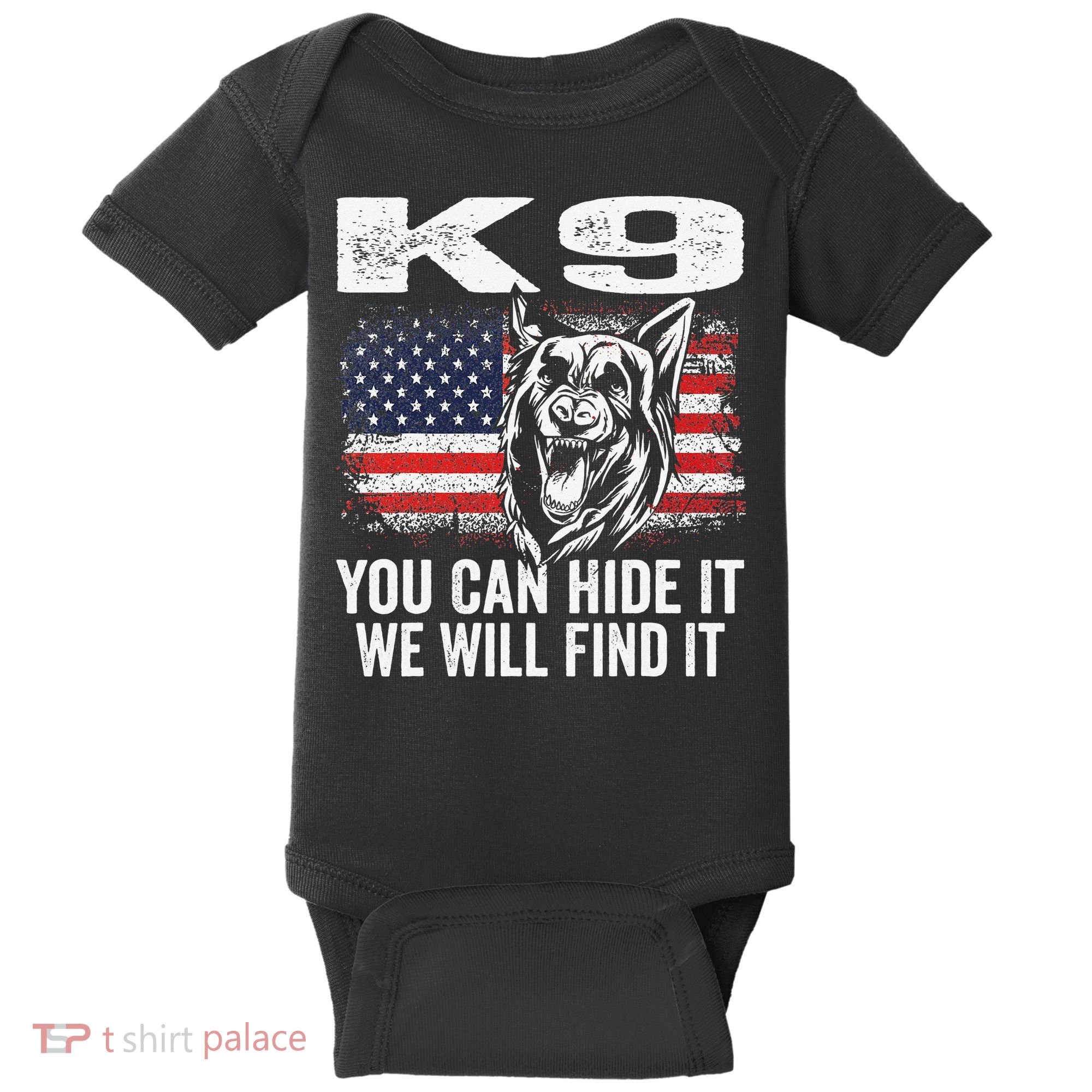 K9 German Shepherd Police Dog Law Enforcement K9 Handler Baby Bodysuit
