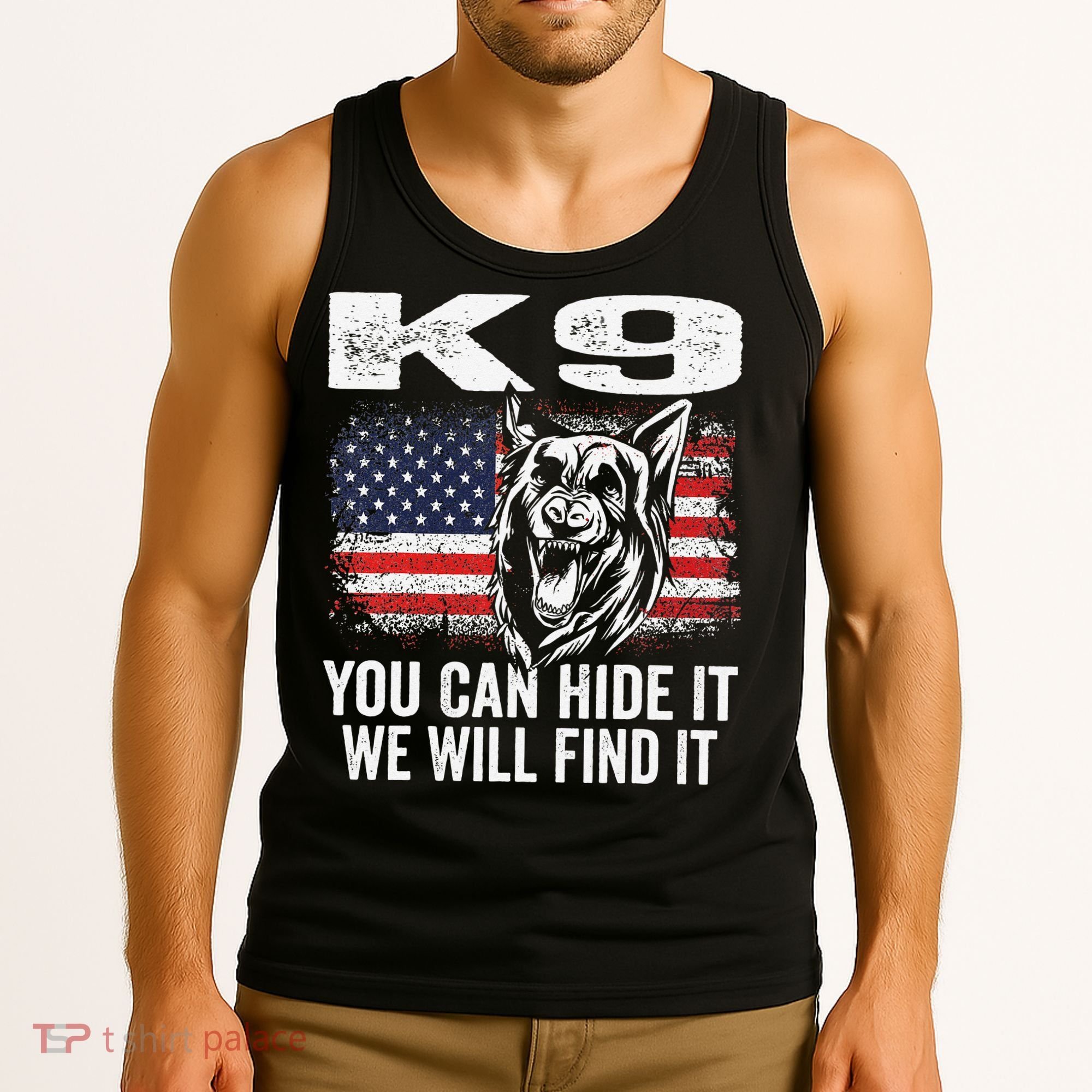 K9 German Shepherd Police Dog Law Enforcement K9 Handler Tank Top