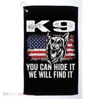 K9 German Shepherd Police Dog Law Enforcement K9 Handler Golf Towel thumb 0