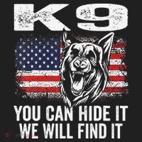 K9 German Shepherd Police Dog Law Enforcement K9 Handler Golf Towel thumb 3