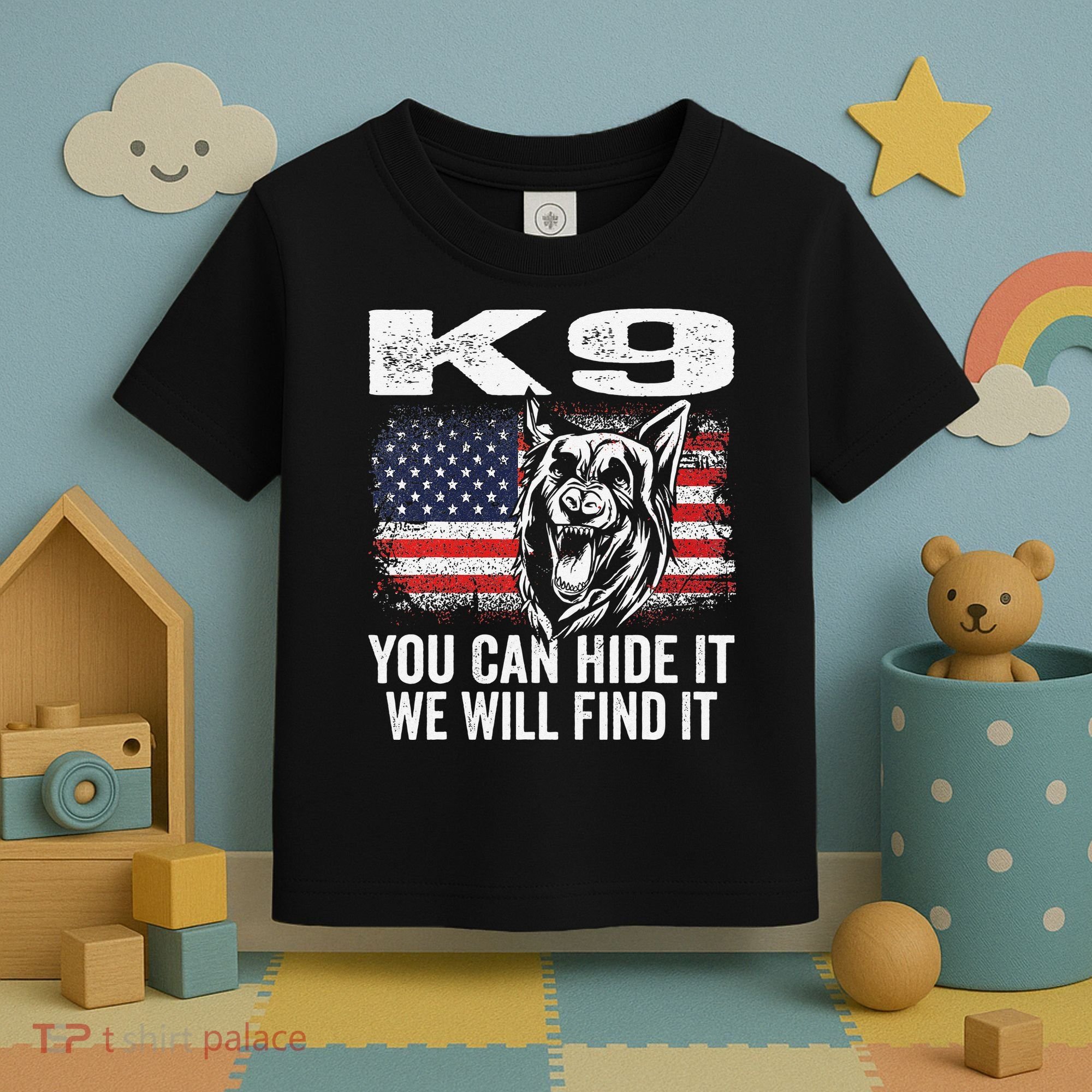 K9 German Shepherd Police Dog Law Enforcement K9 Handler Toddler T-Shirt