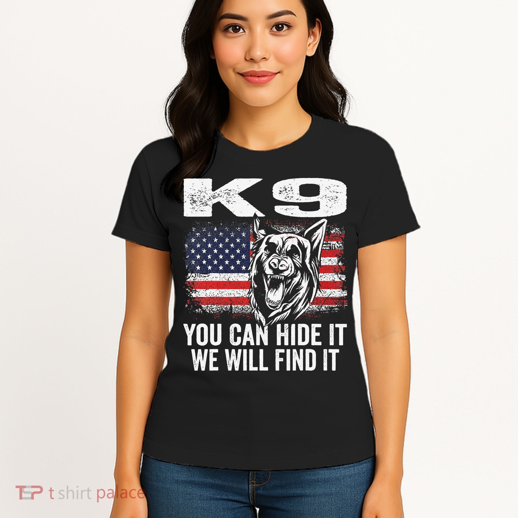 K9 German Shepherd Police Dog Law Enforcement K9 Handler Women's T-Shirt