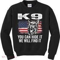 K9 German Shepherd Police Dog Law Enforcement K9 Handler Kids Sweatshirt thumb 0