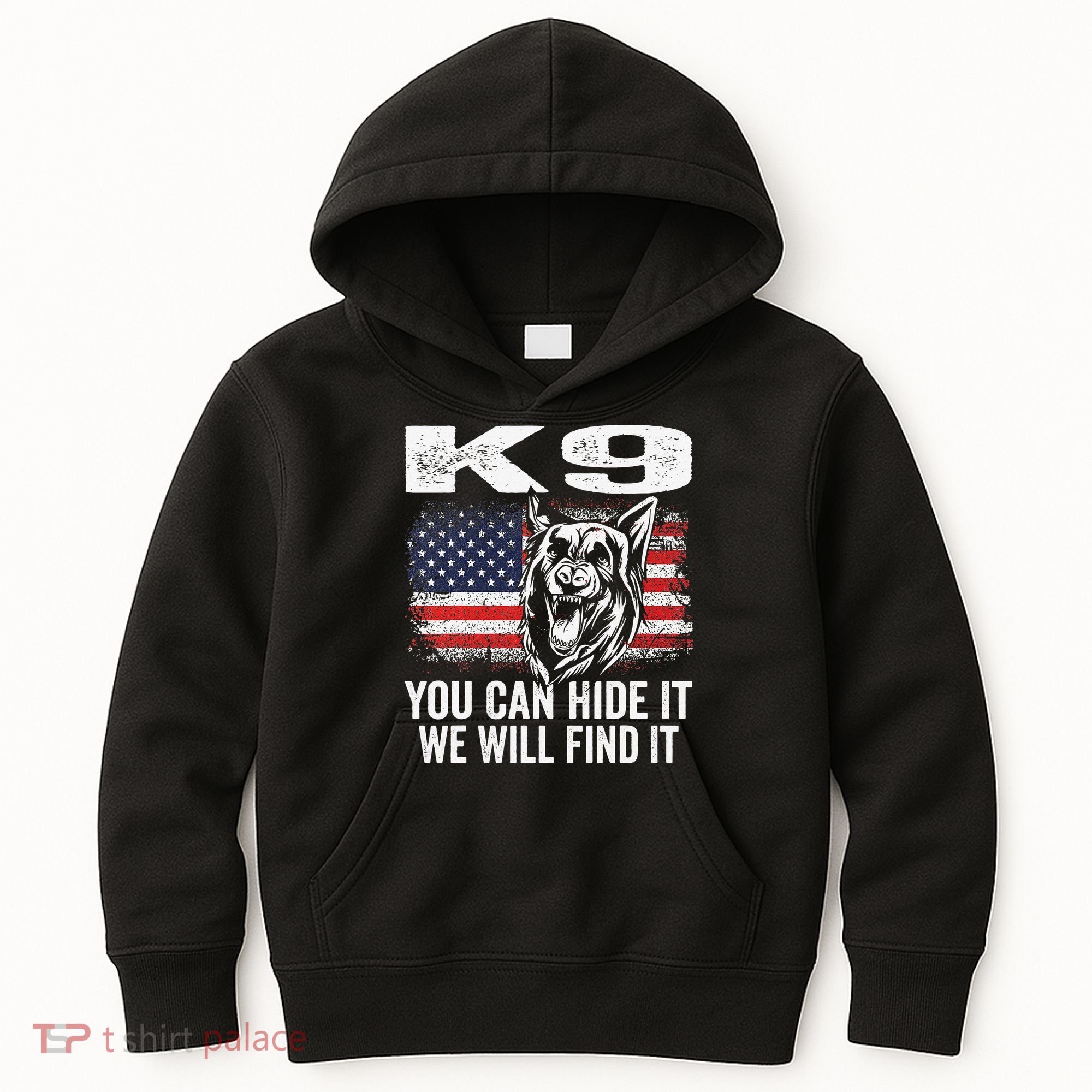 K9 German Shepherd Police Dog Law Enforcement K9 Handler Kids Hoodie