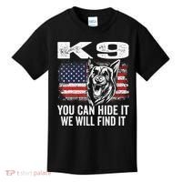 K9 German Shepherd Police Dog Law Enforcement K9 Handler Kids T-Shirt thumb 0