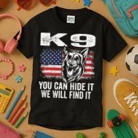 K9 German Shepherd Police Dog Law Enforcement K9 Handler Kids T-Shirt thumb 3